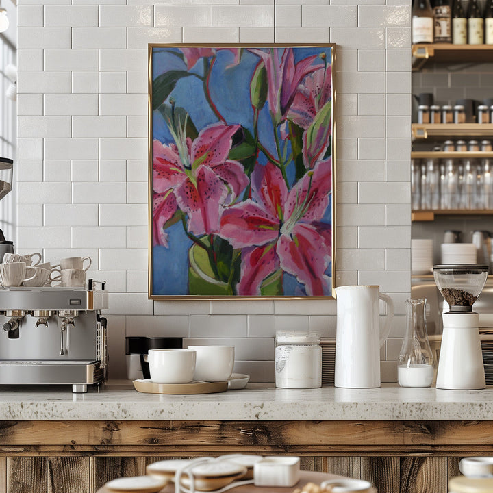 Lilies - Stretched Canvas, Poster or Fine Art Print I Heart Wall Art