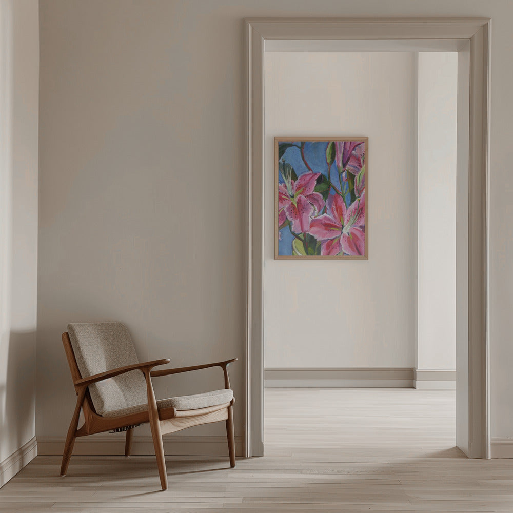 Lilies - Stretched Canvas, Poster or Fine Art Print I Heart Wall Art