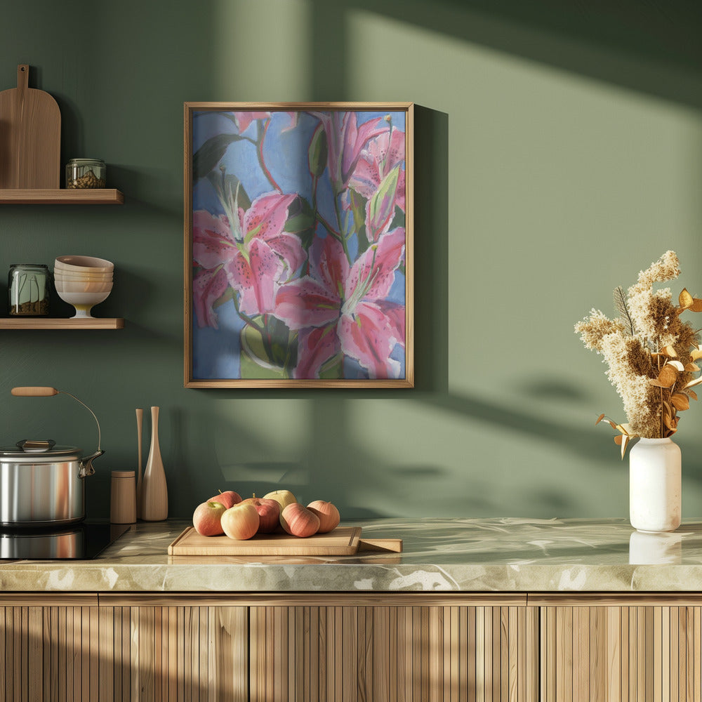 Lilies - Stretched Canvas, Poster or Fine Art Print I Heart Wall Art