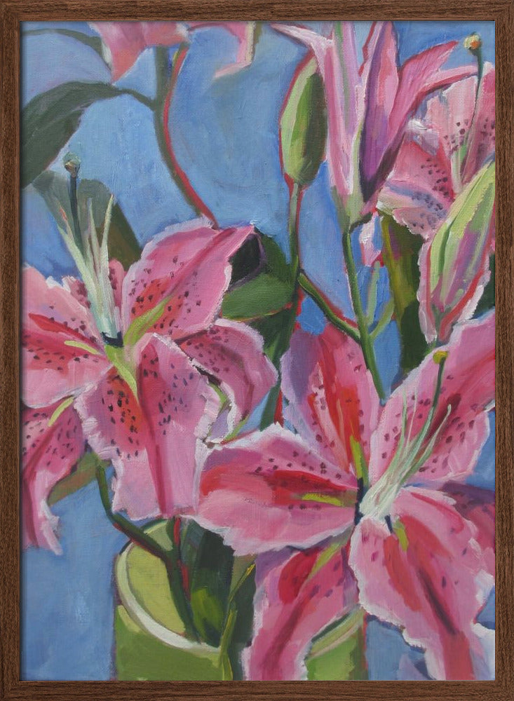 Lilies - Stretched Canvas, Poster or Fine Art Print I Heart Wall Art