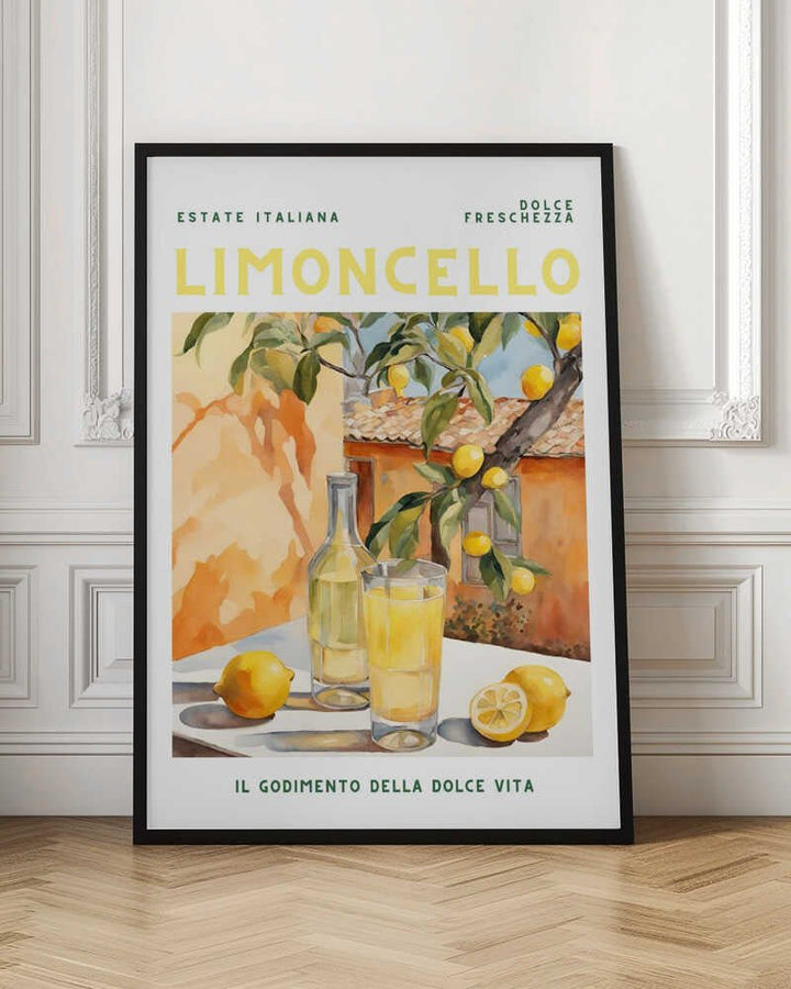 Limoncello, Aquarell, Fresh - Stretched Canvas, Poster or Fine Art Print - I Heart Wall Art - Poster Print, Canvas Print or Framed Art Print