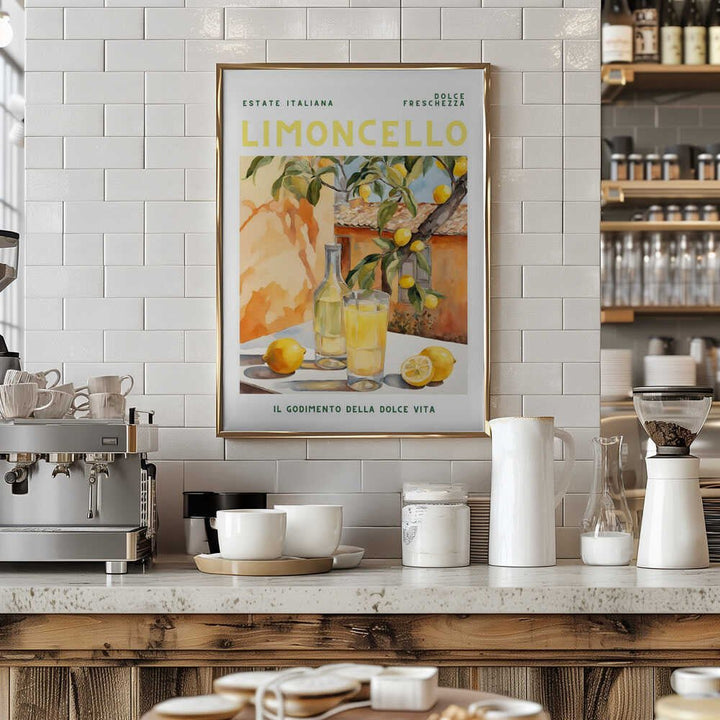 Limoncello, Aquarell, Fresh - Stretched Canvas, Poster or Fine Art Print - I Heart Wall Art - Poster Print, Canvas Print or Framed Art Print