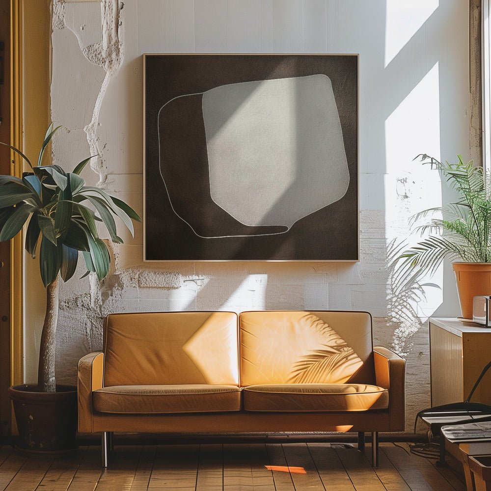 Line and shape II - Square Stretched Canvas, Poster or Fine Art Print - I Heart Wall Art - Poster Print, Canvas Print or Framed Art Print