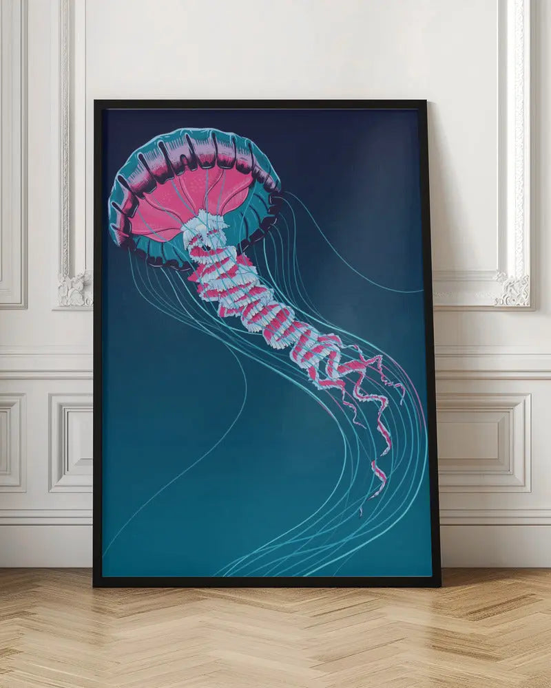 Lions Mane Jellyfish - Stretched Canvas, Poster or Fine Art Print I Heart Wall Art