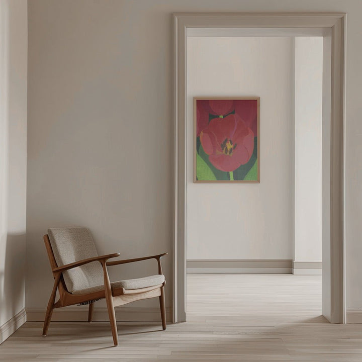 Liten Röd Tulpan - Stretched Canvas, Poster or Fine Art Print - I Heart Wall Art - Poster Print, Canvas Print or Framed Art Print