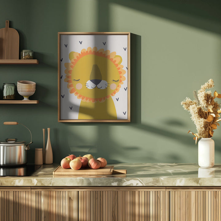Little Lion - Stretched Canvas, Poster or Fine Art Print I Heart Wall Art
