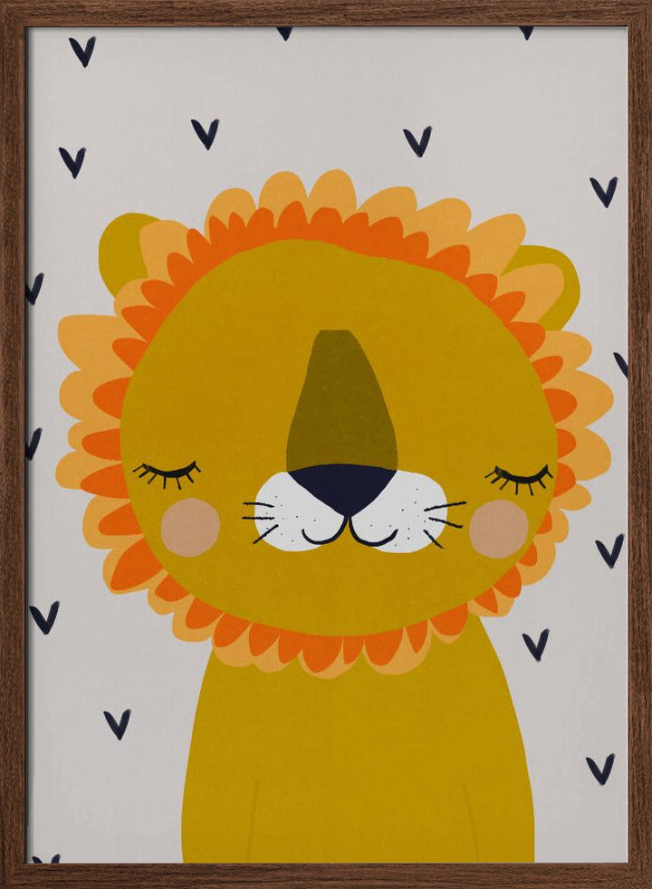Little Lion - Stretched Canvas, Poster or Fine Art Print I Heart Wall Art