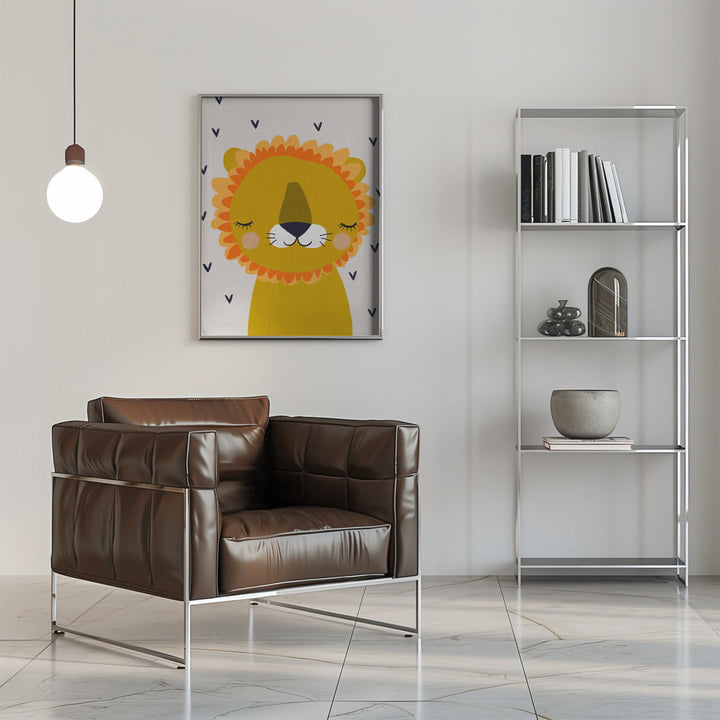 Little Lion - Stretched Canvas, Poster or Fine Art Print I Heart Wall Art