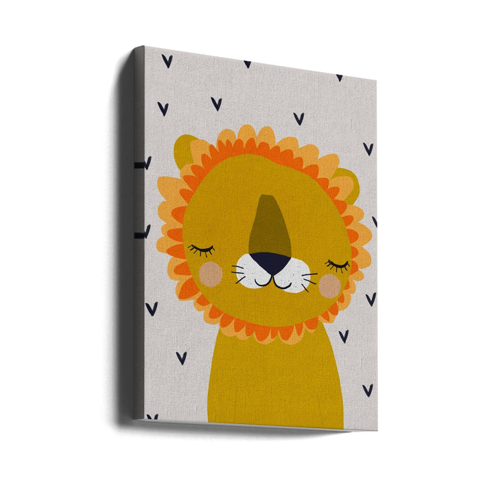 Little Lion - Stretched Canvas, Poster or Fine Art Print I Heart Wall Art
