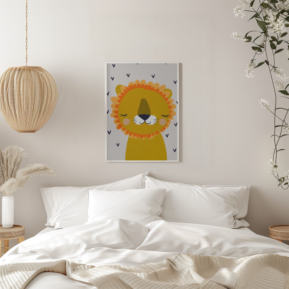 Little Lion - Stretched Canvas, Poster or Fine Art Print I Heart Wall Art
