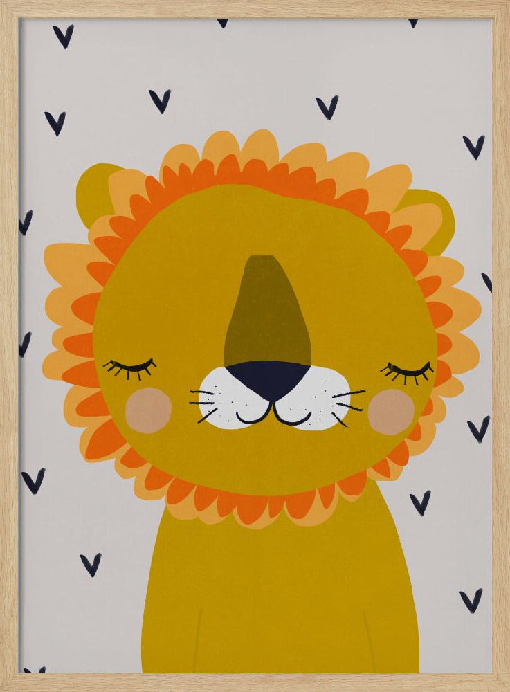 Little Lion - Stretched Canvas, Poster or Fine Art Print I Heart Wall Art