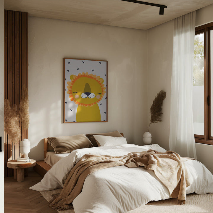 Little Lion - Stretched Canvas, Poster or Fine Art Print I Heart Wall Art