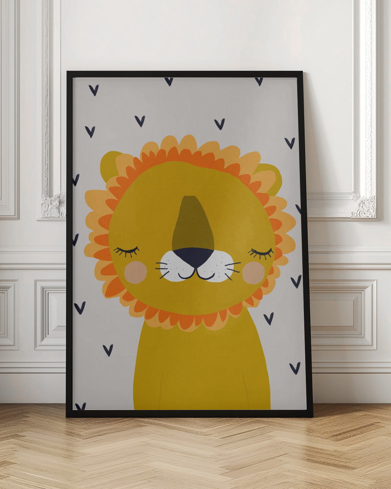 Little Lion - Stretched Canvas, Poster or Fine Art Print I Heart Wall Art