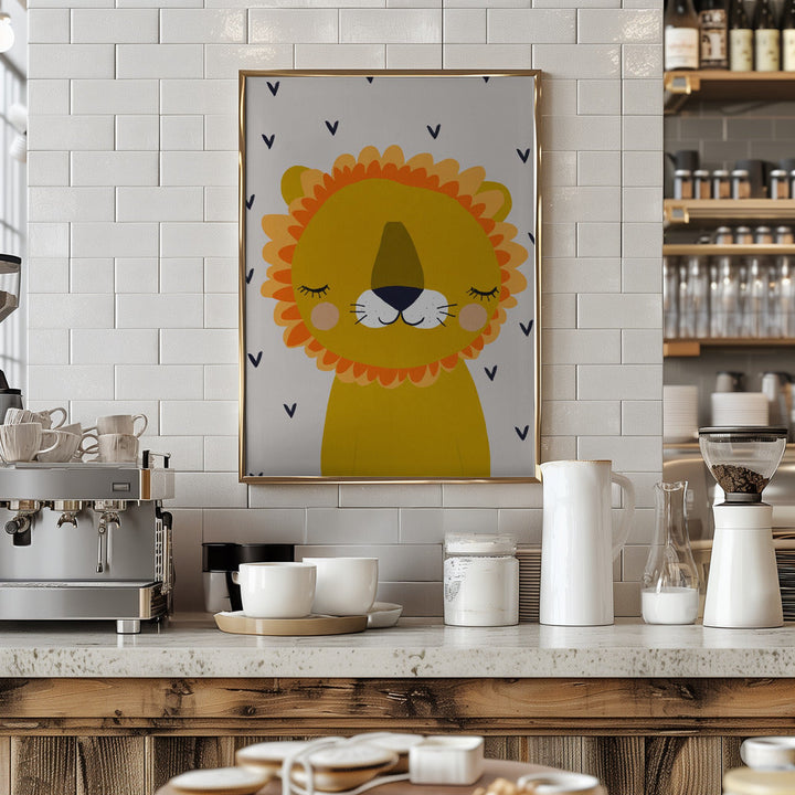 Little Lion - Stretched Canvas, Poster or Fine Art Print I Heart Wall Art
