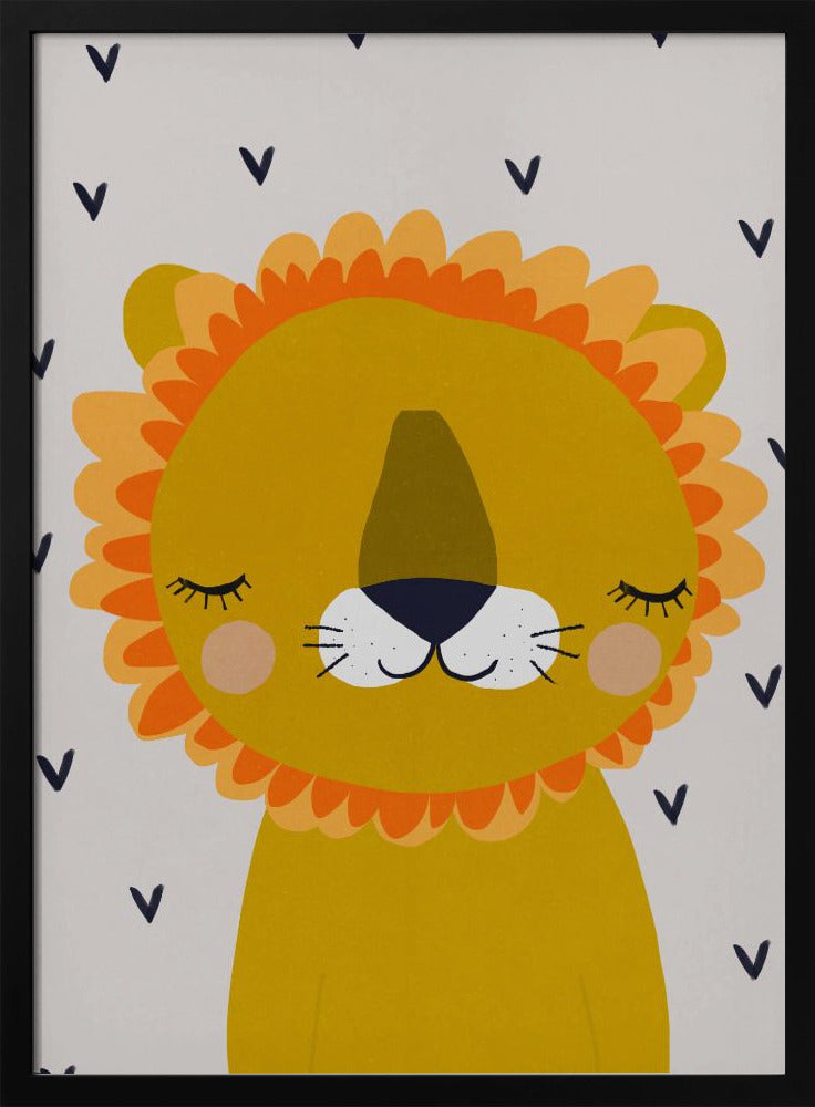 Little Lion - Stretched Canvas, Poster or Fine Art Print I Heart Wall Art