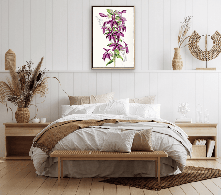 Lobelias from The Floral Magazine (1861 - 1881) by Worthington G. Smith, John N. Fitch and Walter H. Fitch - Botanical Illustration Stretched Canvas or Wall Art Print - I Heart Wall Art - Poster Print, Canvas Print or Framed Art Print
