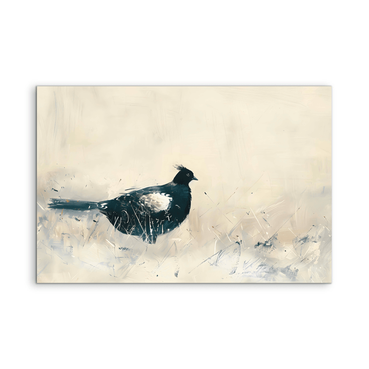 Lonely Birdie - Vintage Blackbird Stretched Canvas or Wall Art Print - I Heart Wall Art - Poster Print, Canvas Print or Framed Art Print