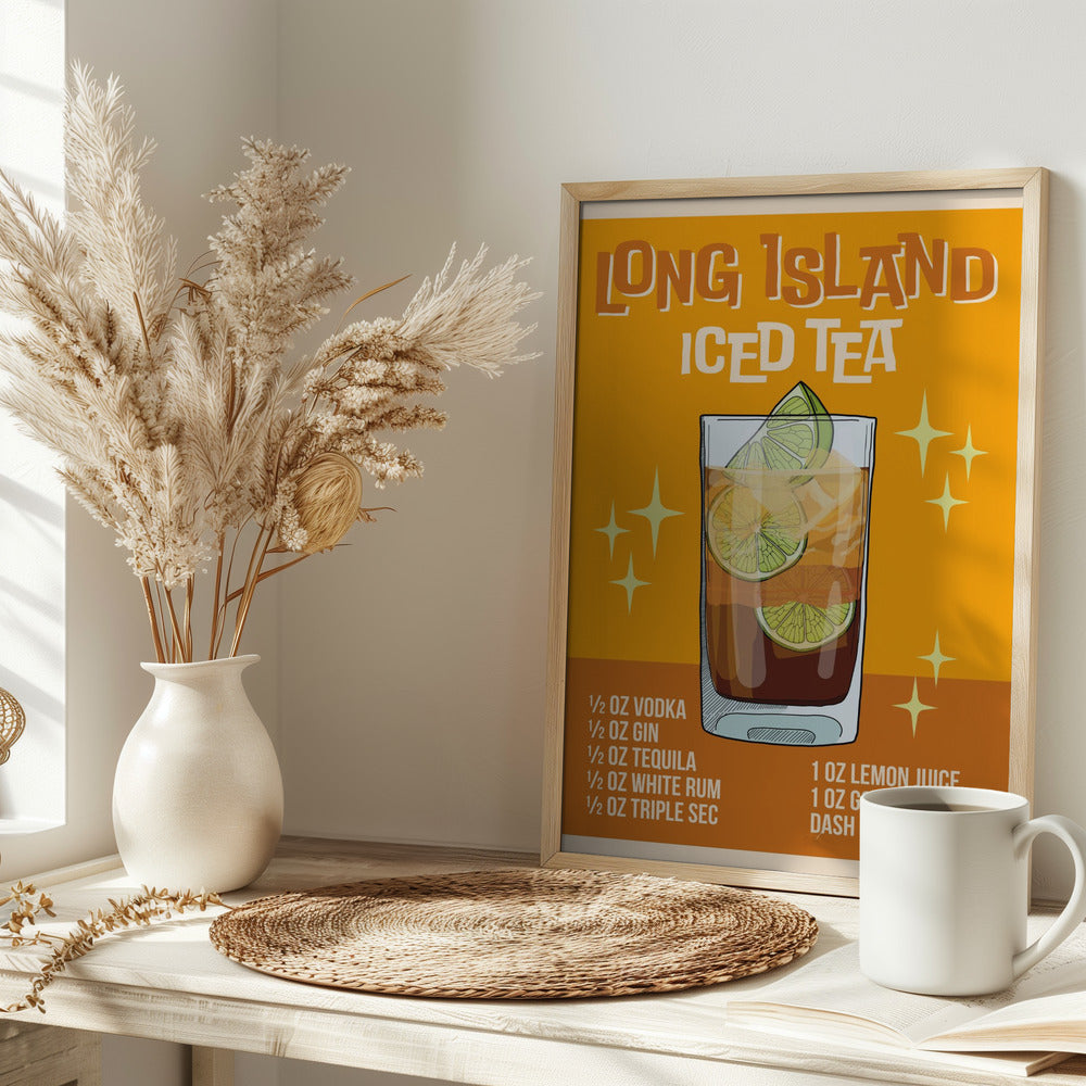 Long Island Iced Tea - Stretched Canvas, Poster or Fine Art Print I Heart Wall Art