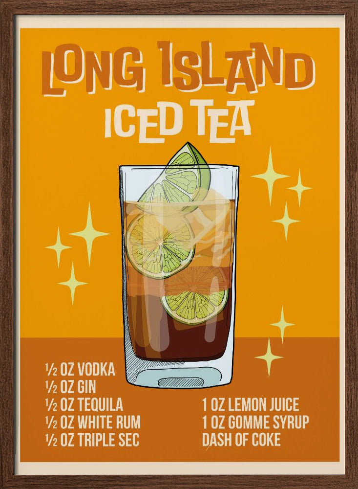 Long Island Iced Tea - Stretched Canvas, Poster or Fine Art Print I Heart Wall Art