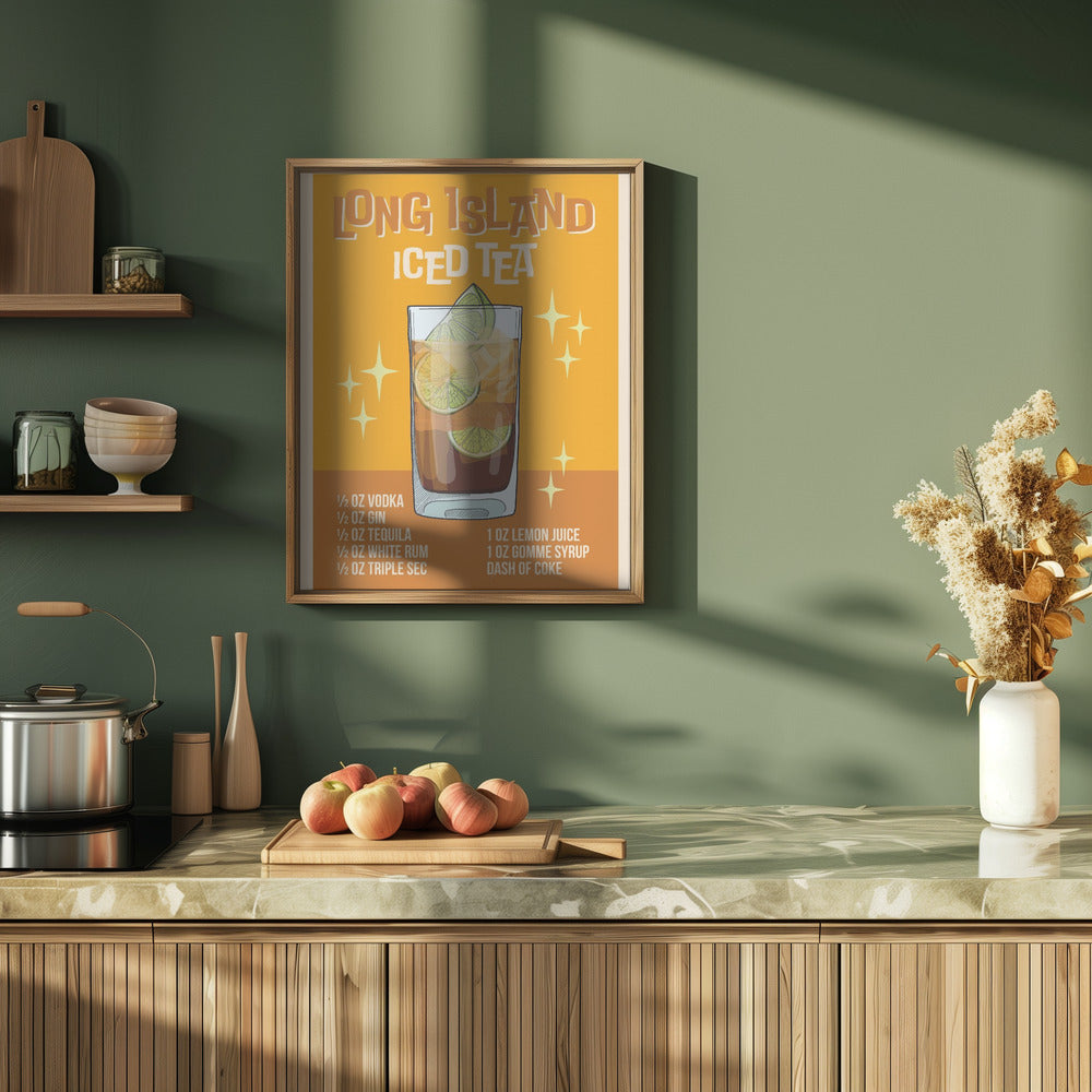 Long Island Iced Tea - Stretched Canvas, Poster or Fine Art Print I Heart Wall Art