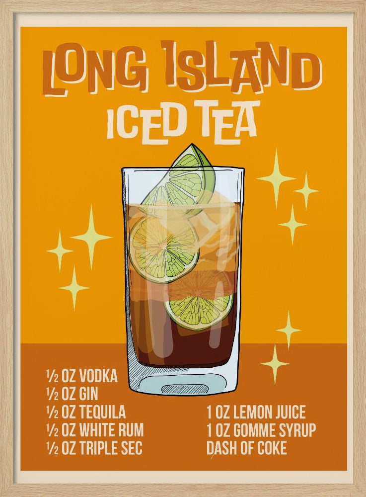 Long Island Iced Tea - Stretched Canvas, Poster or Fine Art Print I Heart Wall Art