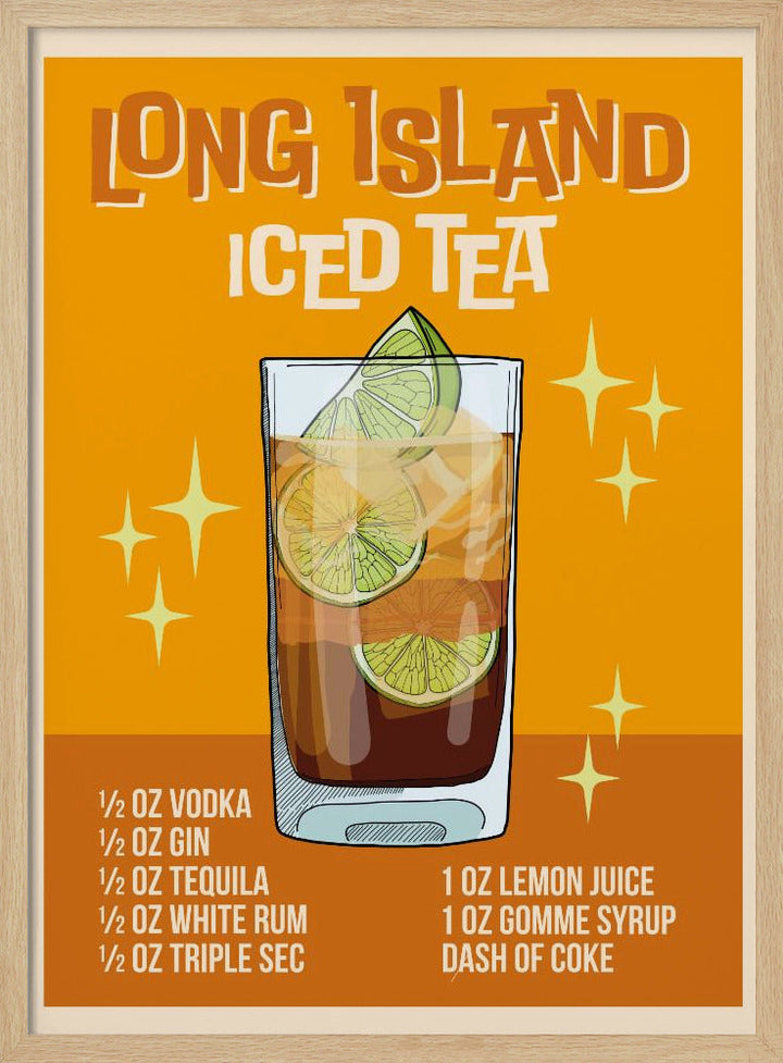 Long Island Iced Tea - Stretched Canvas, Poster or Fine Art Print I Heart Wall Art
