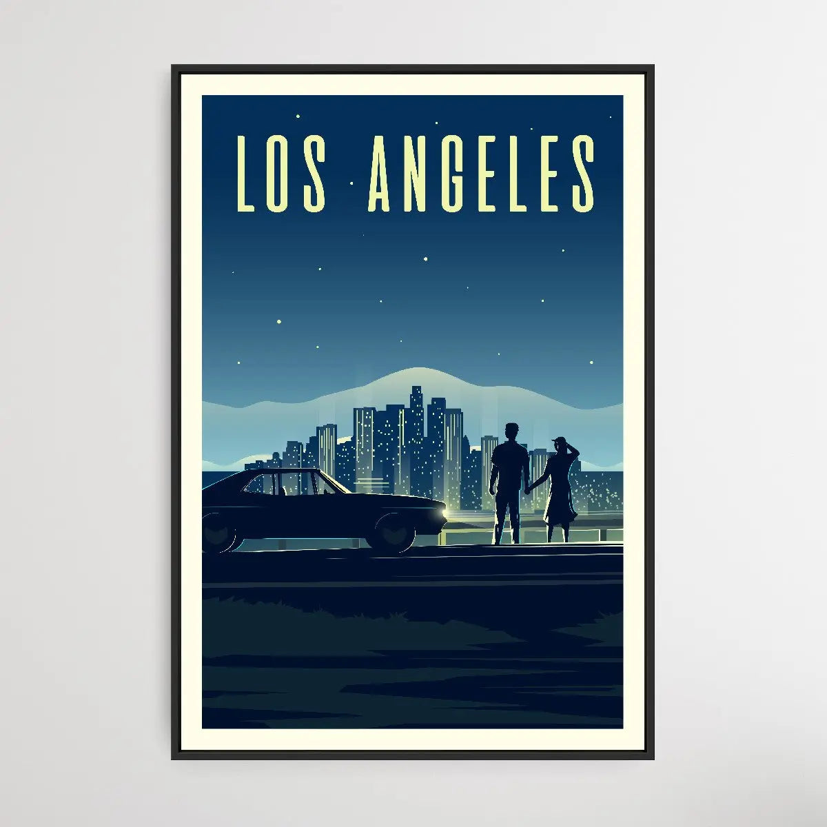 Los Angeles - Vintage Style Travel Print - I Heart Wall Art