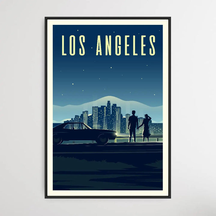 Los Angeles - Vintage Style Travel Print - I Heart Wall Art