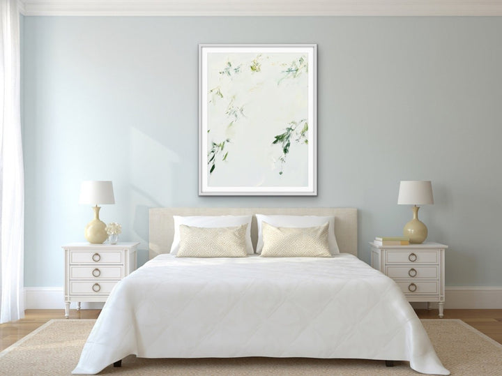 Lost Leaves - Abstract Green Leaf, Stretched Canvas or Wall Art Print - I Heart Wall Art - Poster Print, Canvas Print or Framed Art Print