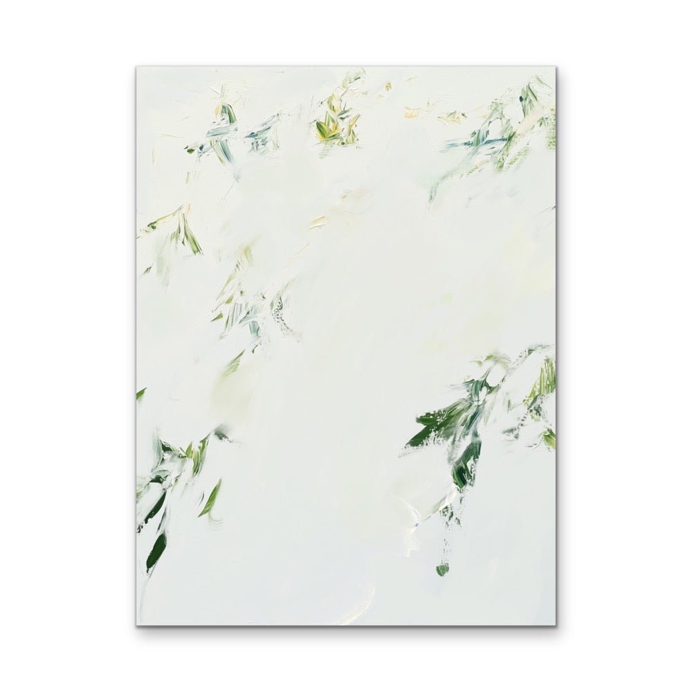 Lost Leaves - Abstract Green Leaf, Stretched Canvas or Wall Art Print - I Heart Wall Art - Poster Print, Canvas Print or Framed Art Print