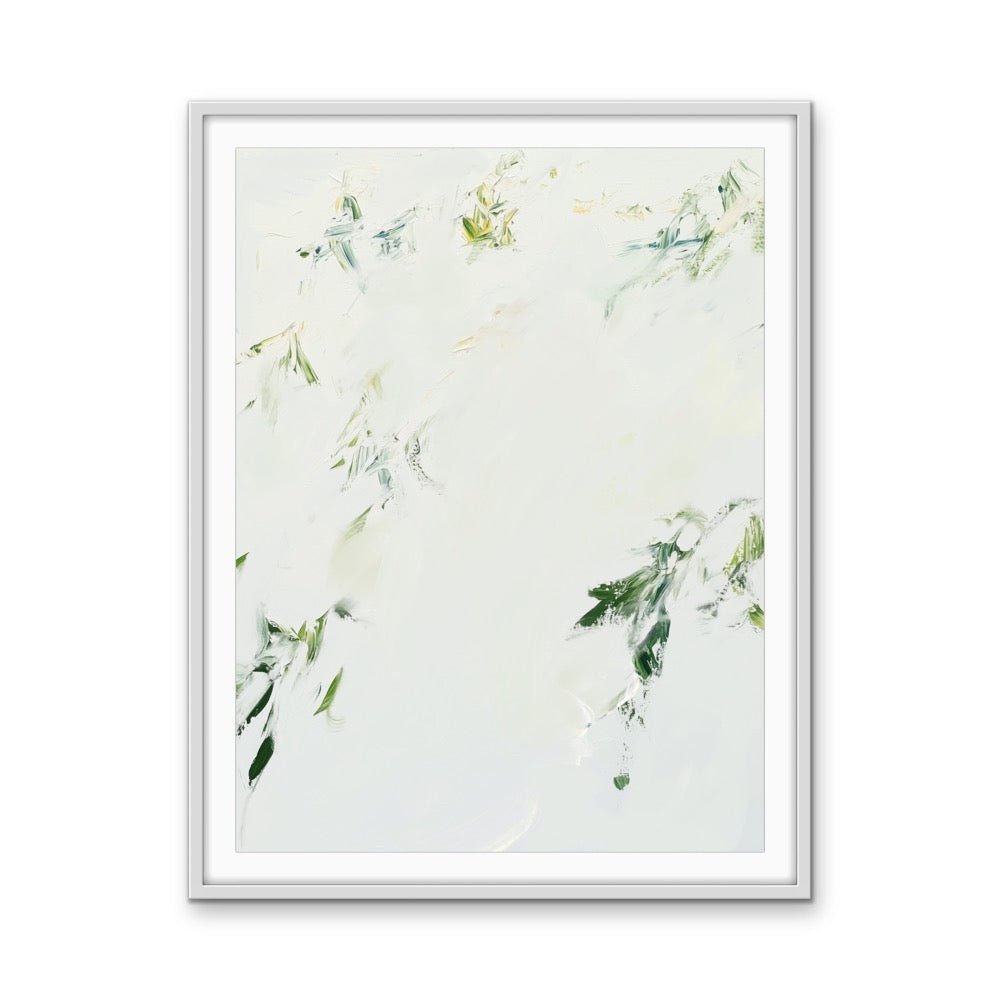 Lost Leaves - Abstract Green Leaf, Stretched Canvas or Wall Art Print - I Heart Wall Art - Poster Print, Canvas Print or Framed Art Print