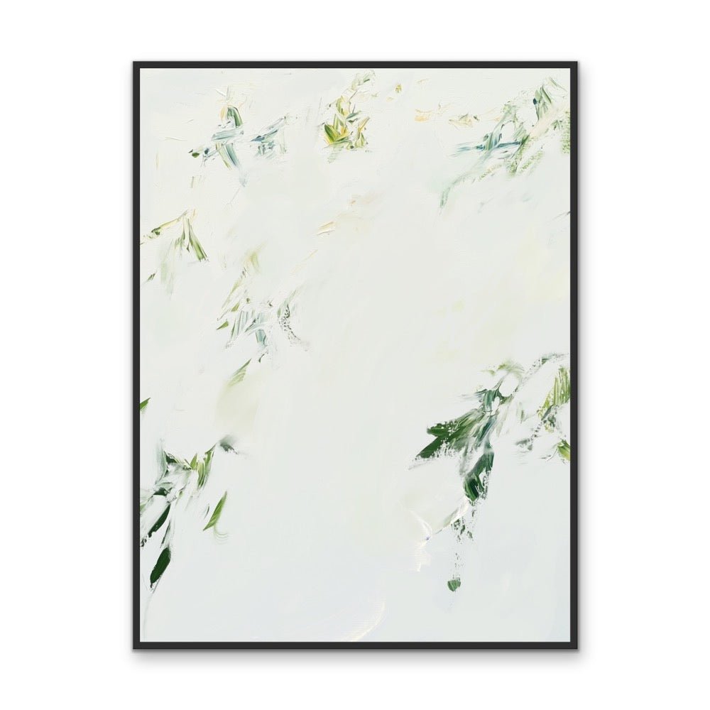 Lost Leaves - Abstract Green Leaf, Stretched Canvas or Wall Art Print - I Heart Wall Art - Poster Print, Canvas Print or Framed Art Print