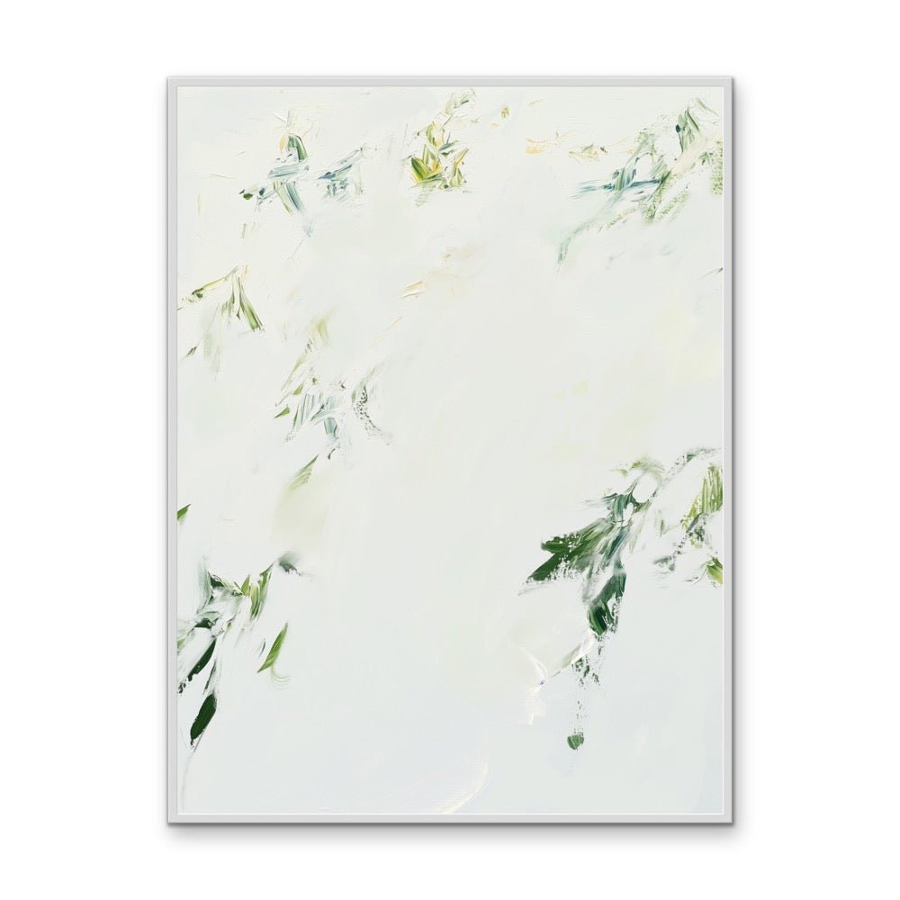 Lost Leaves - Abstract Green Leaf, Stretched Canvas or Wall Art Print - I Heart Wall Art - Poster Print, Canvas Print or Framed Art Print