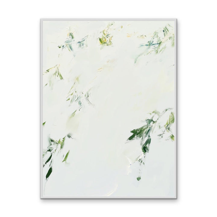 Lost Leaves - Abstract Green Leaf, Stretched Canvas or Wall Art Print - I Heart Wall Art - Poster Print, Canvas Print or Framed Art Print