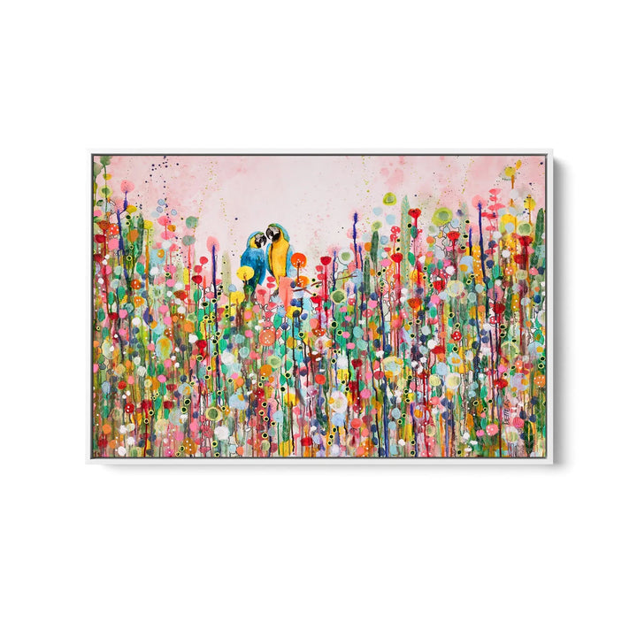 Love Feathers by Sylvie Demers - Stretched Canvas Print or Framed Fine Art Print - Artwork I Heart Wall Art Australia 
