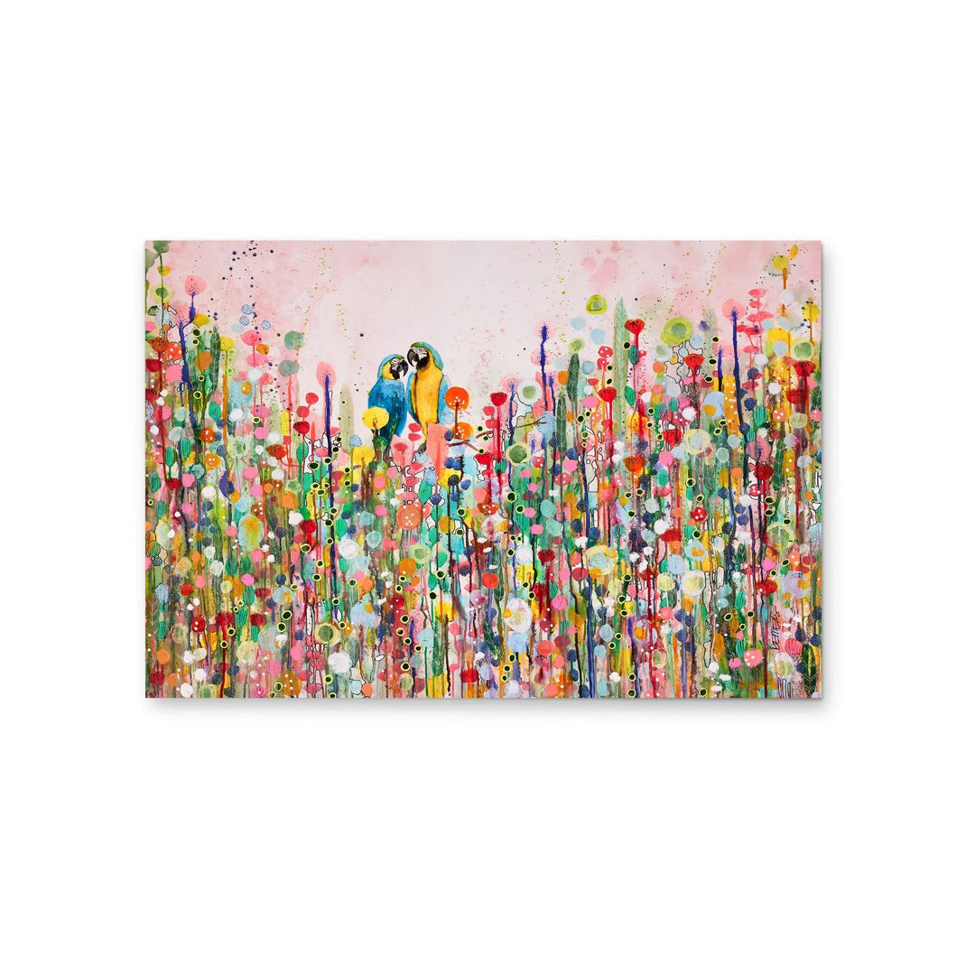 Love Feathers by Sylvie Demers - Stretched Canvas Print or Framed Fine Art Print - Artwork I Heart Wall Art Australia 