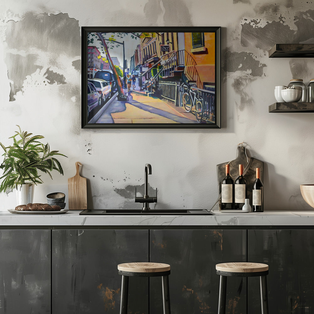 Lower Eastside - Stretched Canvas, Poster or Fine Art Print I Heart Wall Art
