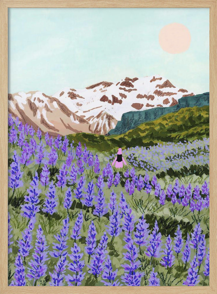 Lupine - Stretched Canvas, Poster or Fine Art Print I Heart Wall Art