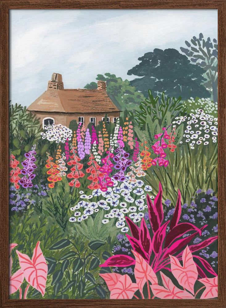 Lush Garden - Stretched Canvas, Poster or Fine Art Print I Heart Wall Art
