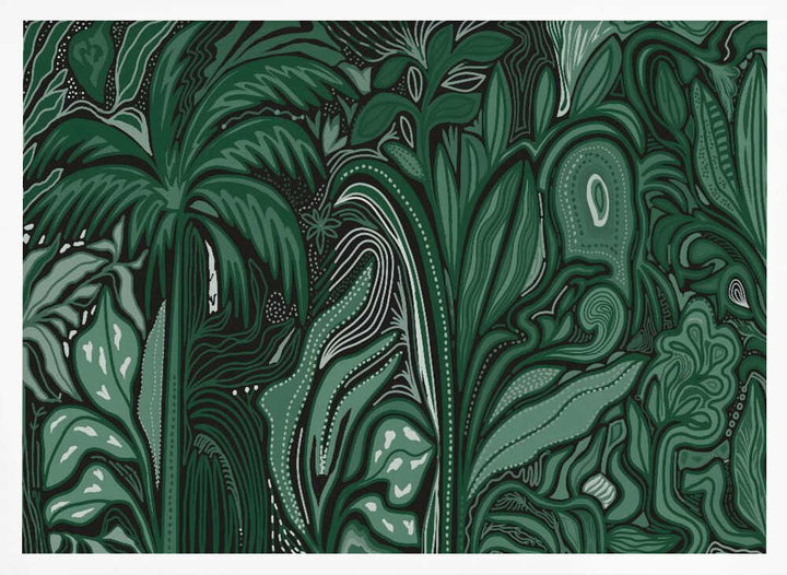 Lush Green Jungle - Stretched Canvas, Poster or Fine Art Print - I Heart Wall Art - Poster Print, Canvas Print or Framed Art Print