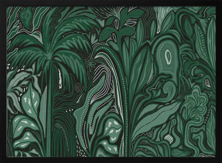 Lush Green Jungle - Stretched Canvas, Poster or Fine Art Print - I Heart Wall Art - Poster Print, Canvas Print or Framed Art Print