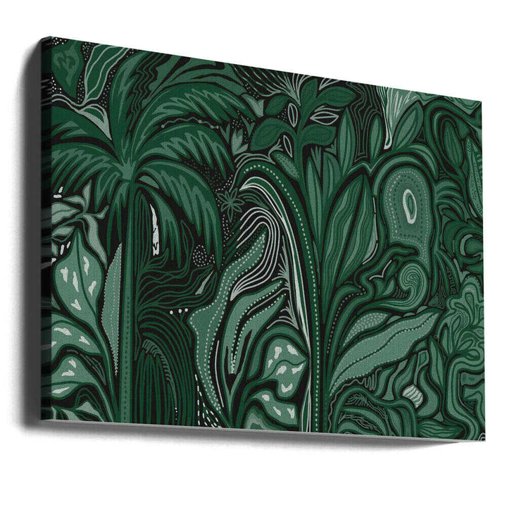 Lush Green Jungle - Stretched Canvas, Poster or Fine Art Print - I Heart Wall Art - Poster Print, Canvas Print or Framed Art Print