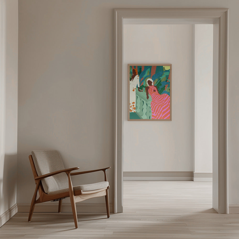 Lush Nights &amp; Flowing Dresses - Stretched Canvas, Poster or Fine Art Print I Heart Wall Art