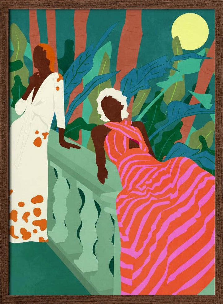 Lush Nights &amp; Flowing Dresses - Stretched Canvas, Poster or Fine Art Print I Heart Wall Art
