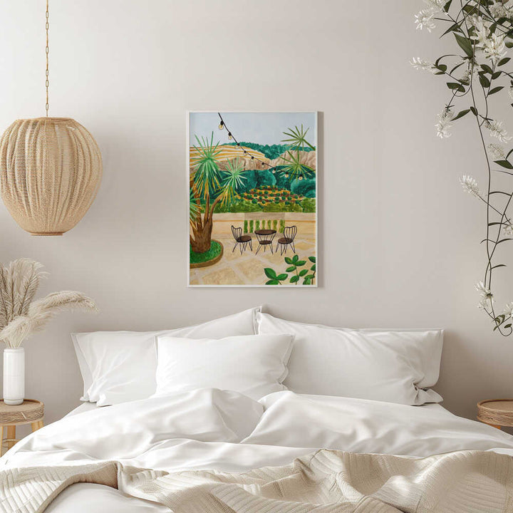 Lush Patio View - Stretched Canvas, Poster or Fine Art Print - I Heart Wall Art - Poster Print, Canvas Print or Framed Art Print