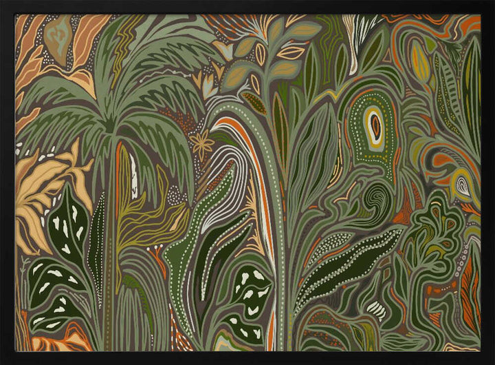 Lush Tropical Jungle - Stretched Canvas, Poster or Fine Art Print - I Heart Wall Art - Poster Print, Canvas Print or Framed Art Print