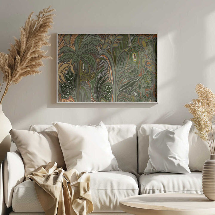 Lush Tropical Jungle - Stretched Canvas, Poster or Fine Art Print - I Heart Wall Art - Poster Print, Canvas Print or Framed Art Print
