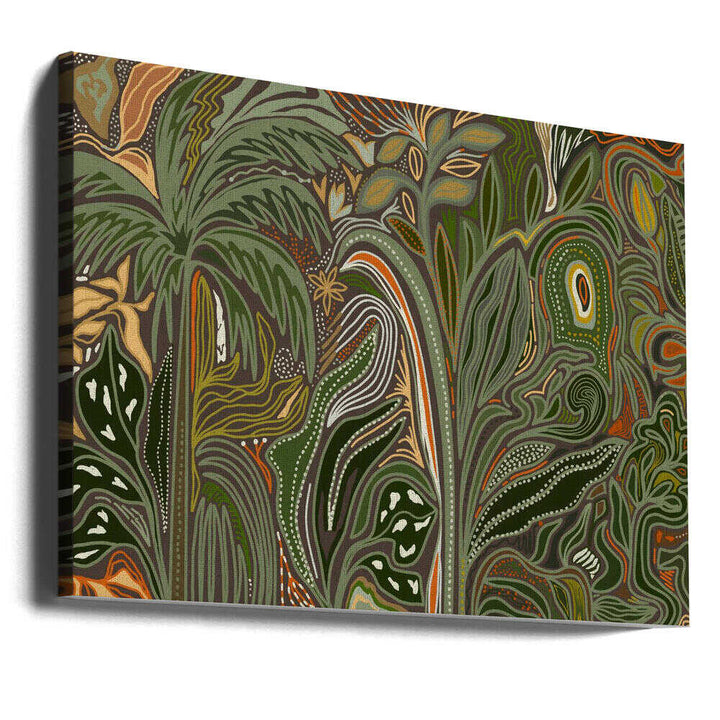 Lush Tropical Jungle - Stretched Canvas, Poster or Fine Art Print - I Heart Wall Art - Poster Print, Canvas Print or Framed Art Print