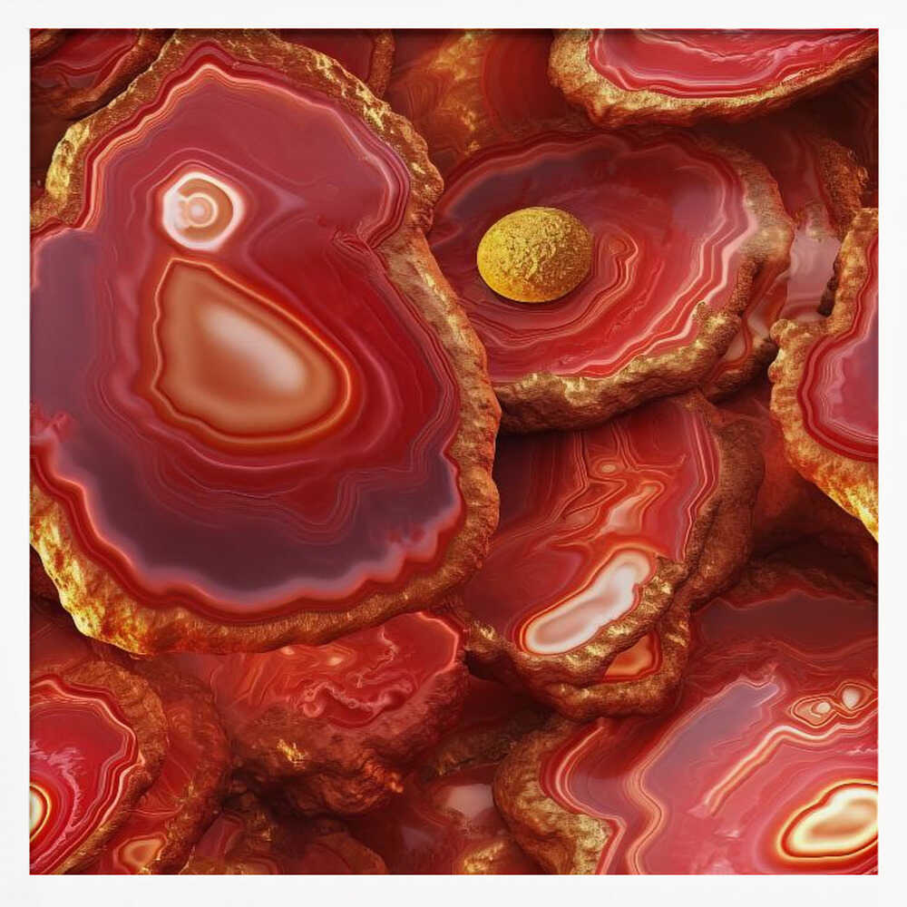 Luxe Agate and Gold - Square Stretched Canvas, Poster or Fine Art Print - I Heart Wall Art - Poster Print, Canvas Print or Framed Art Print