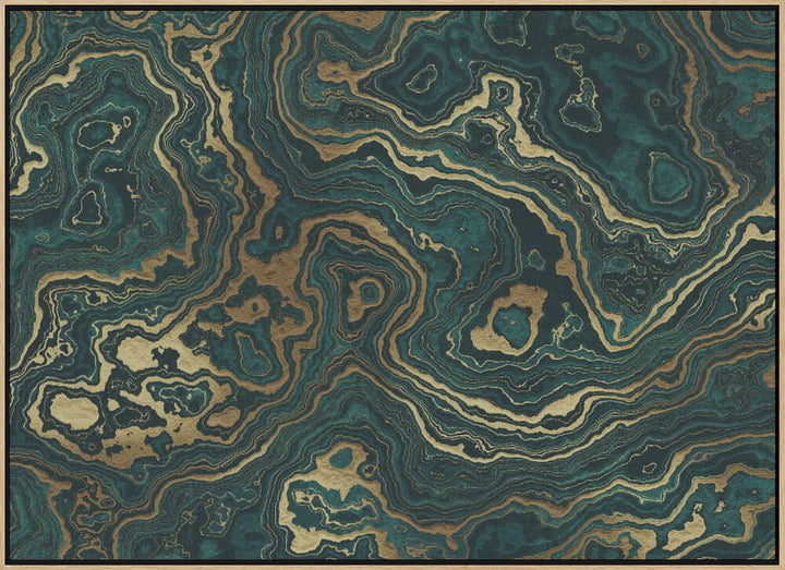 Luxury Emerald Gold Swirls - Stretched Canvas, Poster or Fine Art Print - I Heart Wall Art - Poster Print, Canvas Print or Framed Art Print